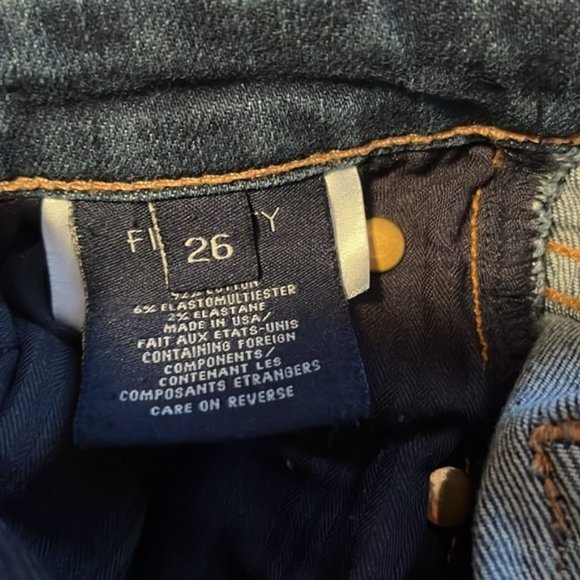 FIDELITY AXL CROP GIRLFRIEND JEAN size 26 - Picture 5 of 13